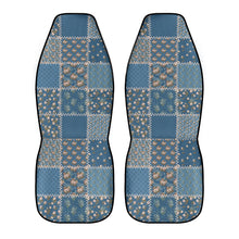 Load image into Gallery viewer, Blue Shabby Chic Car Seat Covers (2 Pcs)
