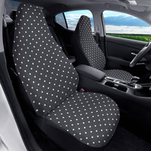 Load image into Gallery viewer, Black White Polkadot Car Seat Covers (2 Pcs)
