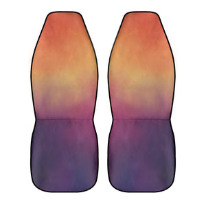 Orange and Purple Ombre Car Seat Covers (2 Pcs)