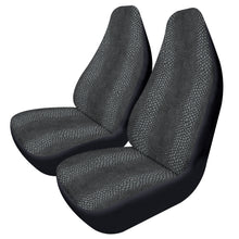 Load image into Gallery viewer, Gray and Black Reptile Skin Car Seat Covers (2 Pcs)
