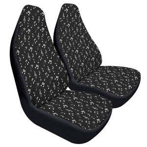 Music Notes Car Seat Covers (2 Pcs)