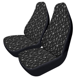 Music Notes Car Seat Covers (2 Pcs)