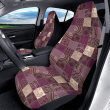 Load image into Gallery viewer, Purple Patchwork Front Car Seat Covers
