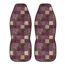 Load image into Gallery viewer, Purple Patchwork Front Car Seat Covers
