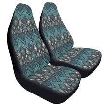 Load image into Gallery viewer, Blue Teal Ethnic Car Seat Covers Set of 2
