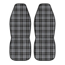 Load image into Gallery viewer, Gray Plaid Car Seat Covers (2 Pcs) Tartan Design
