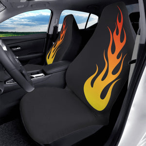 Flames on Car Seat Covers (2 Pcs)