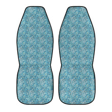 Load image into Gallery viewer, Blue Paisley Front Car Seat Covers
