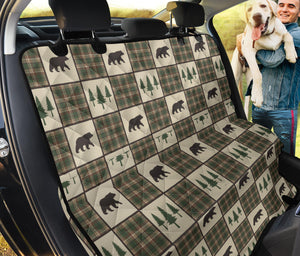 Tan, brown and green Pet Seat Cover