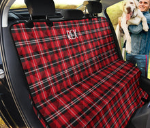 Load image into Gallery viewer, Rex Pet Seat Cover Red Plaid
