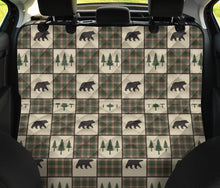 Load image into Gallery viewer, Tan, brown and green Pet Seat Cover
