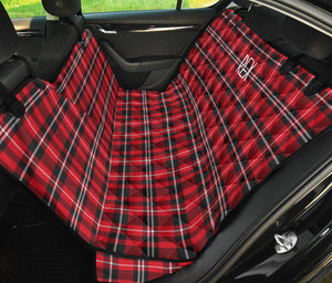 Rex Pet Seat Cover Red Plaid
