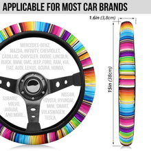 Load image into Gallery viewer, Bright Colored Serape Steering Wheel Cover

