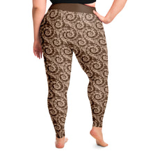 Load image into Gallery viewer, Brown Tie Dye Leggings Plus Size 2X-6X Squat Proof
