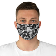 Load image into Gallery viewer, Gray, Black and White Camo Printed Cloth Fabric Face Mask Snow Camouflage Army Military
