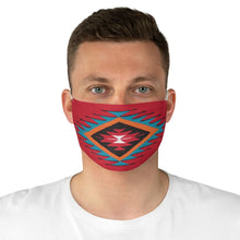 Load image into Gallery viewer, Ethnic Red and Blue Colorful Pattern Printed Fabric Face Mask Aztec Tribal
