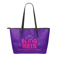 Load image into Gallery viewer, Bling Queen Pink and Purple Tote
