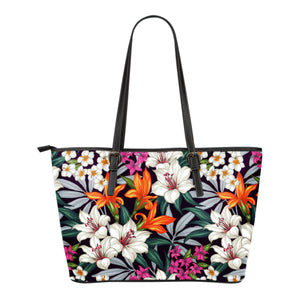 Colorful Tropical Flowers Tote Bag
