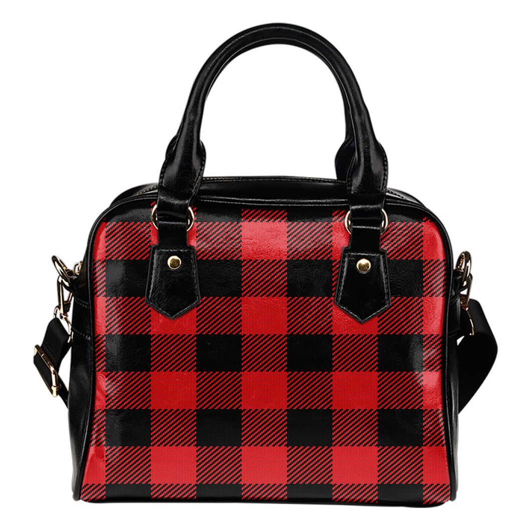 Red and Black Buffalo Plaid Handbag Shoulder Bag Purse