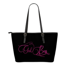 Load image into Gallery viewer, Girl Boss Tote Bag White Letters
