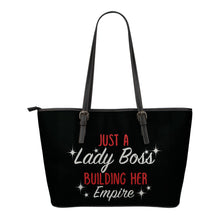 Load image into Gallery viewer, Lady Boss Tote Bag Pink Red or Teal Design

