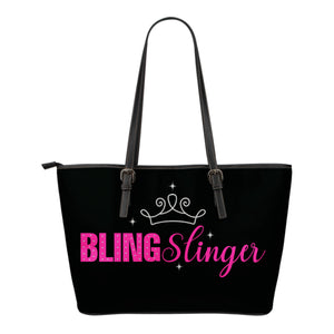 Bling Slinger Black and Pink Tote Bag