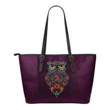 Load image into Gallery viewer, Colorful Owl Tote Bag
