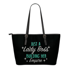 Load image into Gallery viewer, Lady Boss Tote Bag Pink Red or Teal Design
