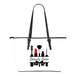 White Beauty Boss Bow Tote Bags