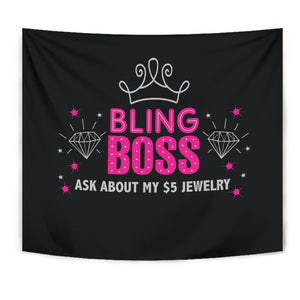 Bling Boss Wall Tapestry, Table Cloth, Event Banner