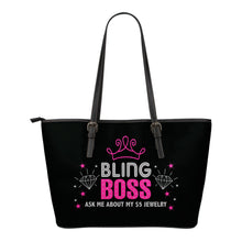 Load image into Gallery viewer, Bling Boss Tote Bag Dots and Stars Bling Bag
