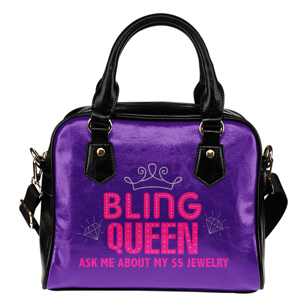Bling Queen Purple Handbag