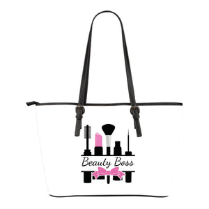 White Beauty Boss Bow Tote Bags
