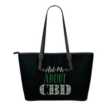 Load image into Gallery viewer, Ask Me About CBD Tote Bag CBD Distributors and Affiliates
