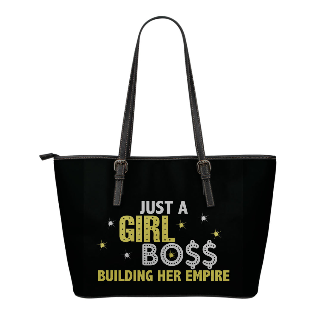 Girl Boss Tote Bag Silver and Gold
