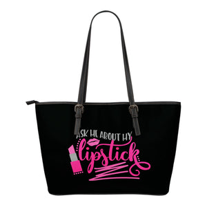 Ask Me About My Lipstick Purple Makeup Consultant Tote Bag