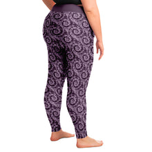 Load image into Gallery viewer, Purple Tie Dye Pattern Plus Size Leggings 2X-6X Squat Proof
