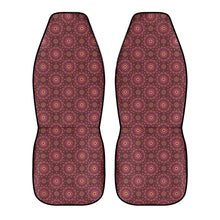 Load image into Gallery viewer, Burgundy Mandala Car Seat Covers (2 Pcs) POP
