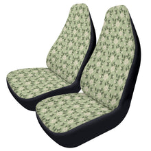 Load image into Gallery viewer, Mint With Jasmine Flower Pattern Car Seat Covers (2 Pcs) POP
