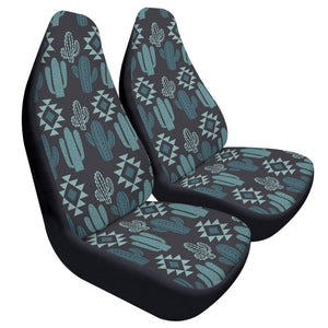 Teal Cactus Car Seat Covers (2 Pcs) POP