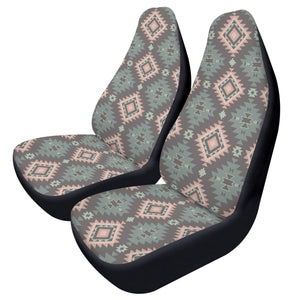 Pastel Brown Ethnic Car Seat Covers (2 Pcs) POP