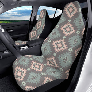 Pastel Brown Ethnic Car Seat Covers (2 Pcs) POP