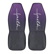 Load image into Gallery viewer, Purple Faith Car Seat Covers (2 Pcs)
