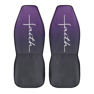 Purple Faith Car Seat Covers (2 Pcs)