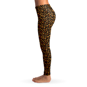 Leopard Print Leggings Sizes XS - XL Squat Proof