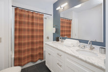 Load image into Gallery viewer, Fall Colors Plaid Pattern Shower Curtain Rustic Fall Home Decor
