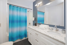 Load image into Gallery viewer, Blue Tie Dye Style Shower Curtain
