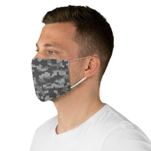 Load image into Gallery viewer, Digital Camo Printed Cloth Fabric Face Mask Brown, Gray Camouflage Army Military
