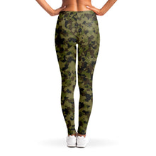 Load image into Gallery viewer, Camouflage Leggings Sizes XS - XL Traditional Colors Brown, Green, Black Pattern
