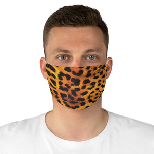 Leopard Print Fabric Fashion Face Mask Animal Print Cheetah Safari Jungle Pattern